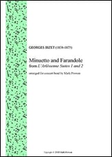 Minuetto and Farandole from L'Arlesienne Suites 1 & 2 Concert Band sheet music cover